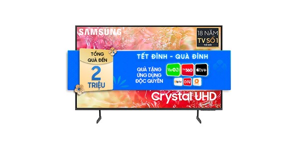 Smart Tivi Samsung 4K 55 Inch UA55DU7700KXXV